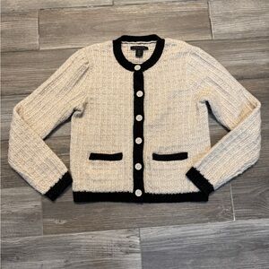 Tahari Pearled Button Lady’s Cardigan